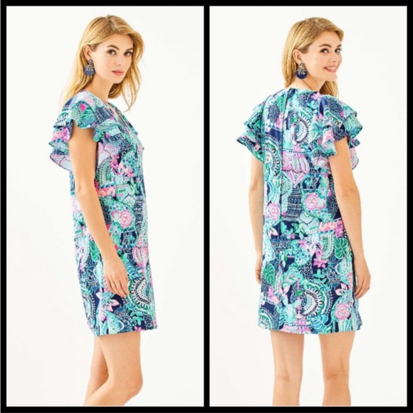 Lilly Pulitzer Kathie dress in lookin sharp size 4 NWT - Picture 3 of 8